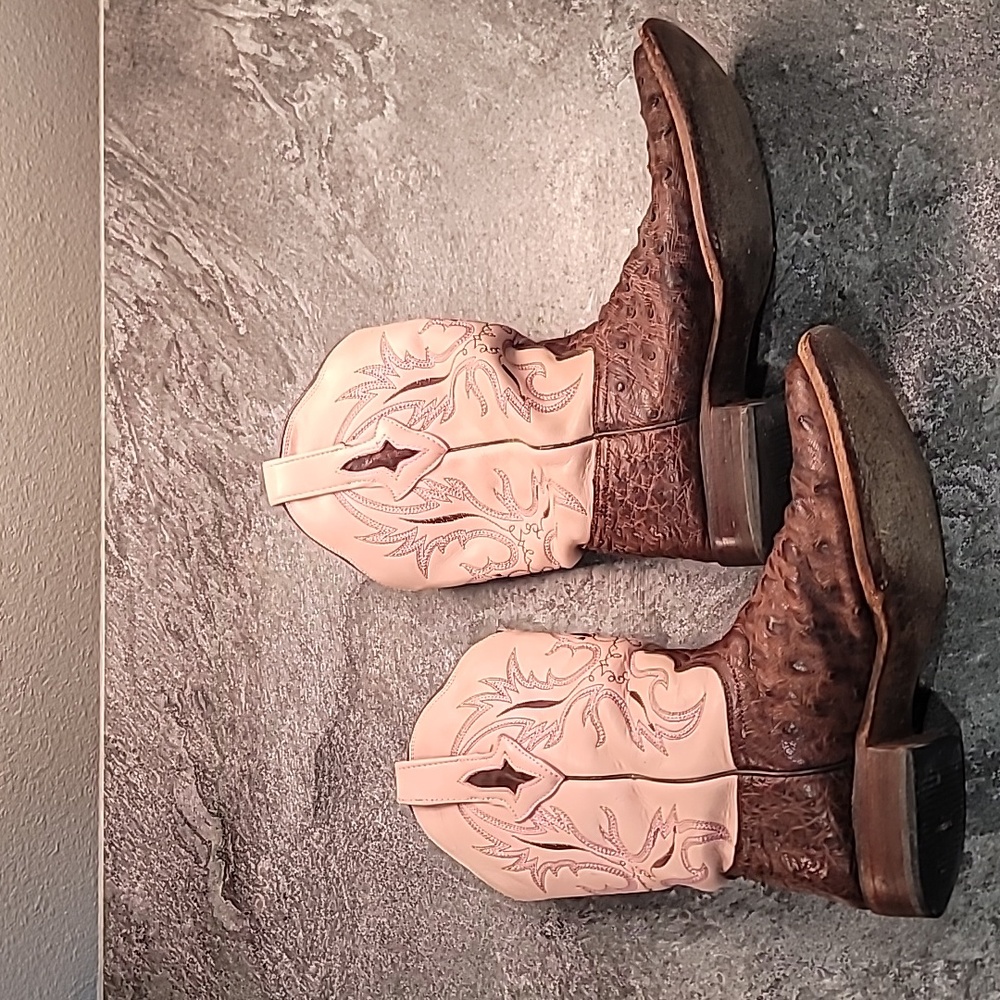 Resistol Pink Cowboy Boots